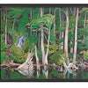 AJ Casson - Blue Heron 48 x 57" Framed Art Canvas