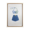 Art  - Blue Swimsuit framed with glass