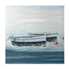 Art - Boats Moored to Buoy Hand Painted on Canvas (2 in stock)