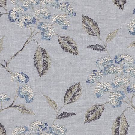 Laura Ashley Bramble Berry Green Blue Floral fabric Curtain Valance 85x18