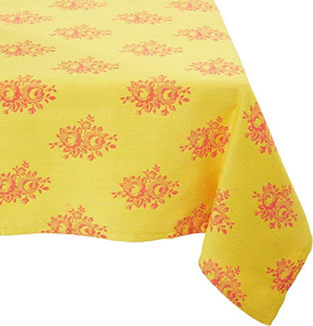 Tablecloth Boota Yelllow Pattern 60" x 120"   (1  in stock)