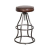 Bowie Vintage Brown Leather Adjustable Stool (1 in stock)