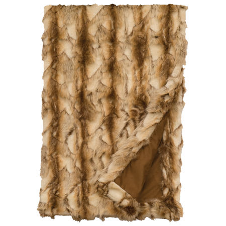 Luxury Faux Fur Throw Brandy Fox (1 in stock)