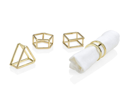 Brass Napkin Rings set of 4 (1 set in stock)