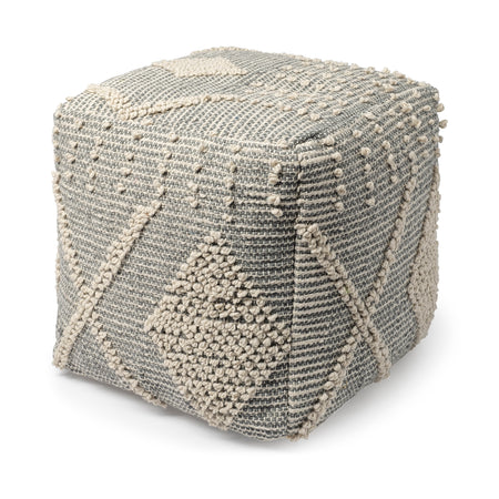 Brinket Gray Pouf 18" (2 in stock)