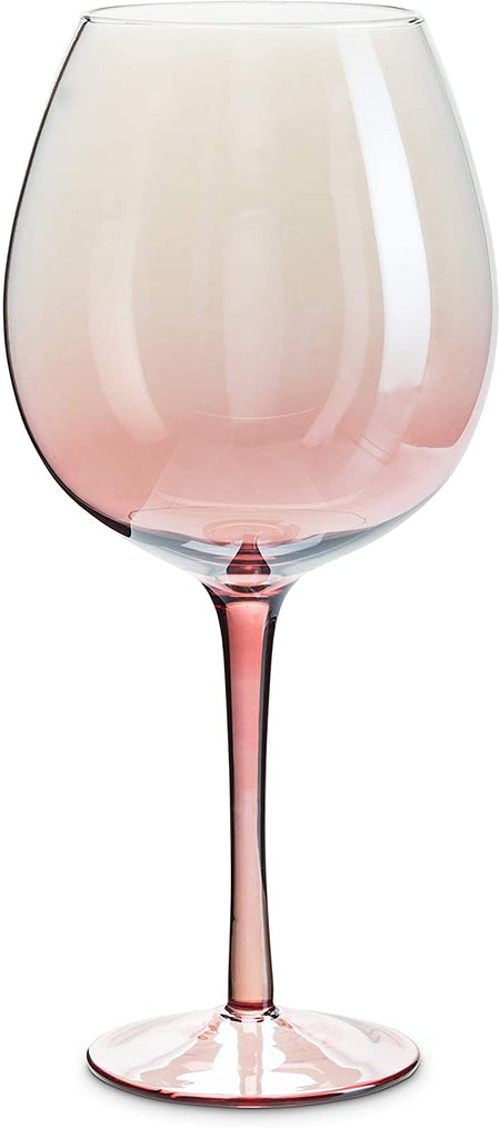 Bubble Gum Pink Iridescent Xlarge Wine Glass (6 in stock)