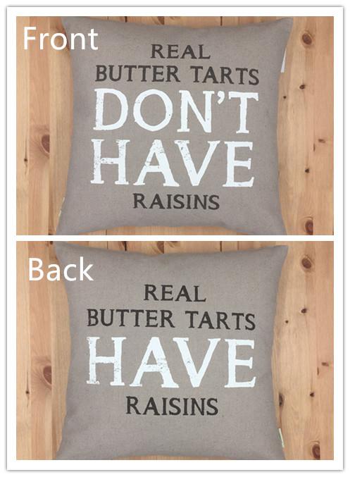 Real Butter Tarts Cushion 18" (1 in stock)