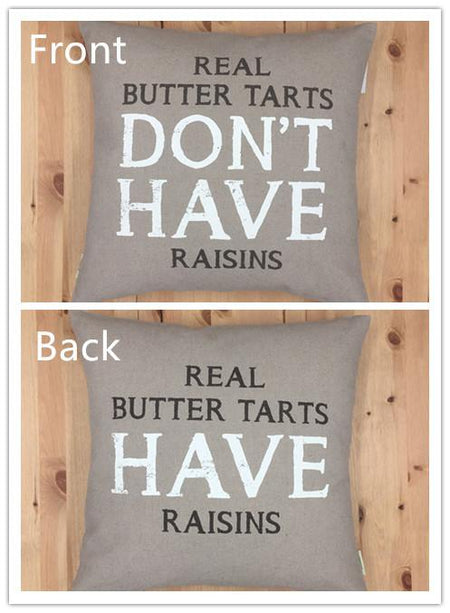 Real Butter Tarts Cushion 18" (1 in stock)