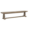 Caleb Double Pedestal Dining Bench 83"