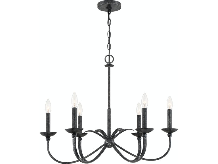 Calligraphy 6 Light Chandelier (1 left)