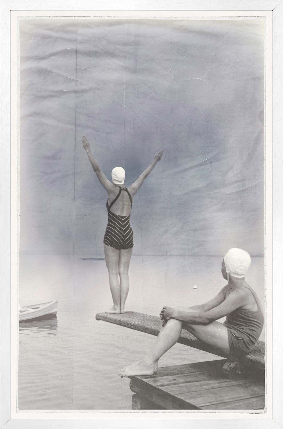 Camp Divers Art framed with glass Large (2 in stock)