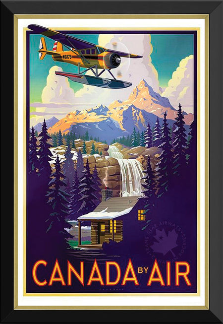 Canada By Air Vintage Framed Poster 11