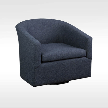 Carina Swivel Chair in performance fabric Nomad indigo