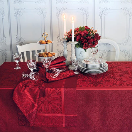 From France Tablecloth 119" Cassandre Grenat (qty of 1 in stock)