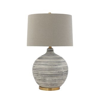 Ceramic Black and Cream Lamp (2 in stock)