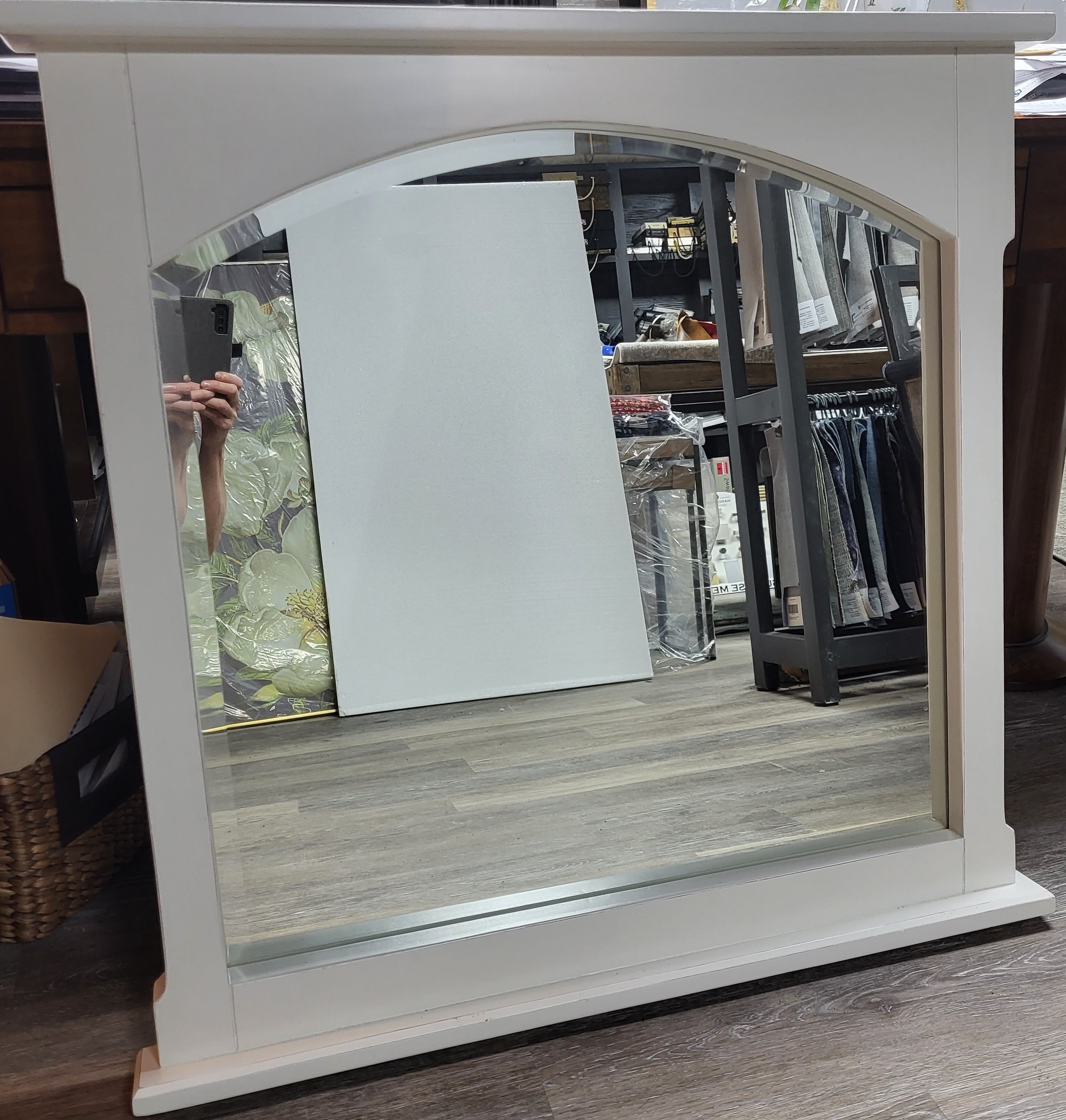 Chesapeake White Mirror  (1 in stock)