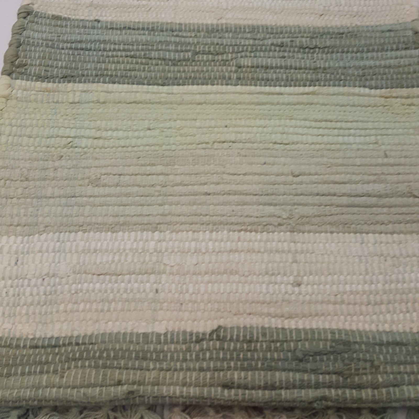 Table Runner Chindi Seafoam Cotton 13 x 72  (4 in stock)