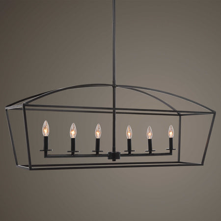 Clayton 6 light Linear Chandelier