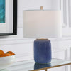 Cobalt Blue Textured Table Lamp (1 in stock)