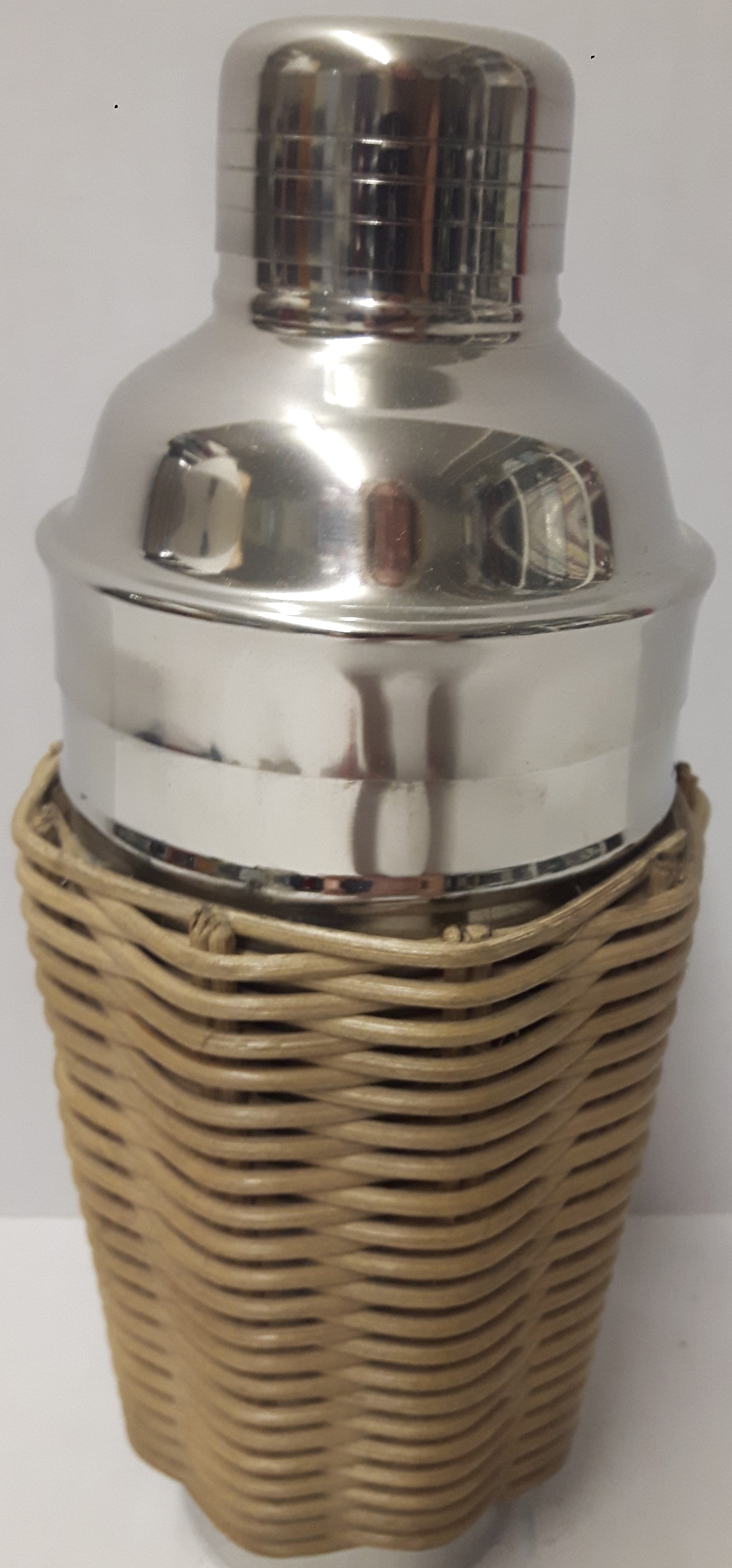 Stainless Steel Cocktail Shaker with Rattan Sleeve  (2 in stock)