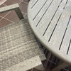 Canbria Outdoor Aluminum Conversation Table Pearl Grey 48" (1 in stock) Seasonal Promo less 25%