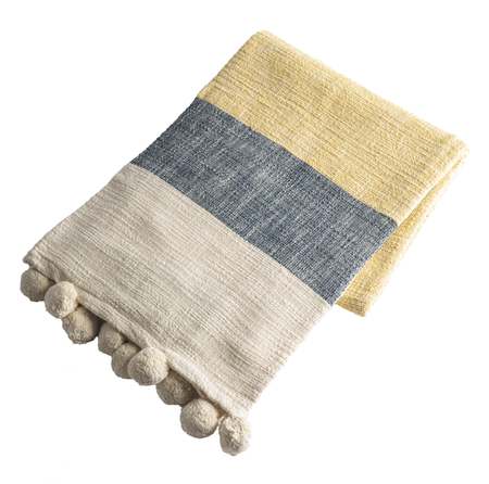 Colorblock Yellow Throw (2 in stock)