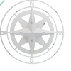White Metal Compass Wall Art (1 in stock)