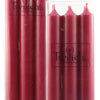 Cranberry Boxed set of 6  10" unscented taper candles (6 sets in stock)