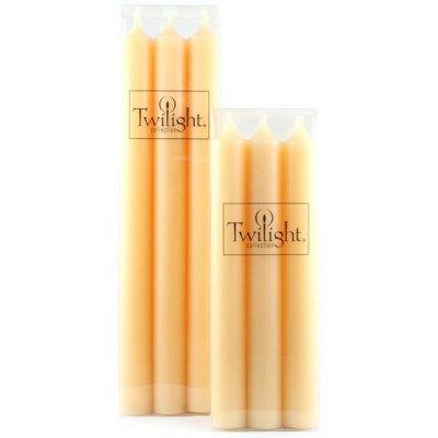 Cream Twilight Boxed set of 6 10" unscented taper candles (2 in stock)