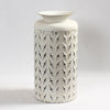 ross Pattern Whitewashed Metal Vase Large  (2 in stock)