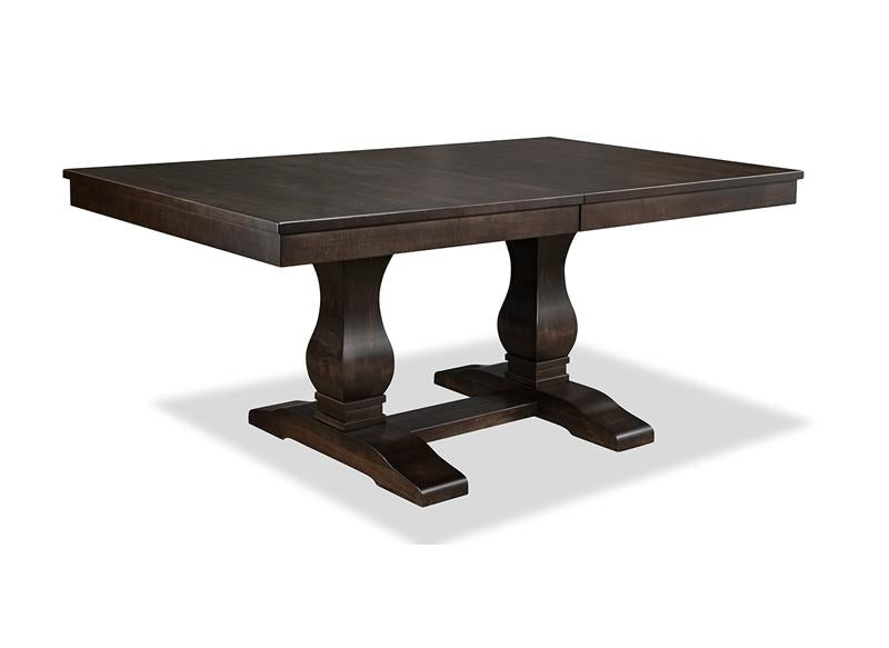 Cumberland Double Pedestal Solid Maple Dining Table 42" x 84-108" (1 in stock)