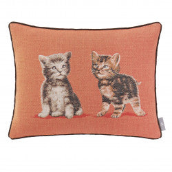 From France Tapestry Cushion Kittens 14" x 19"  (1 in stock)