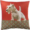 From France Tapestry Cushion White Scottish Dog 19" x 19"  (2 in stock)