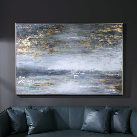 Art- Dawn to Dusk Hand Painted Canvas 73"