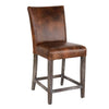 Decker Counter Stool Genuine Brown Leather (4 in stock)