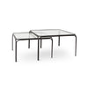 Deco Black Nesting Coffee Table set of 2  (1 in stock)