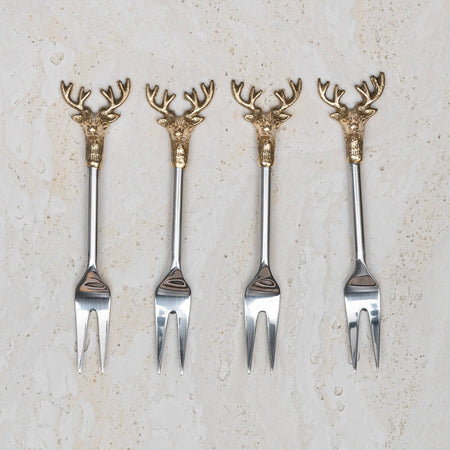 Gilded Deer Fork Set of 4 (2 sets in stock)