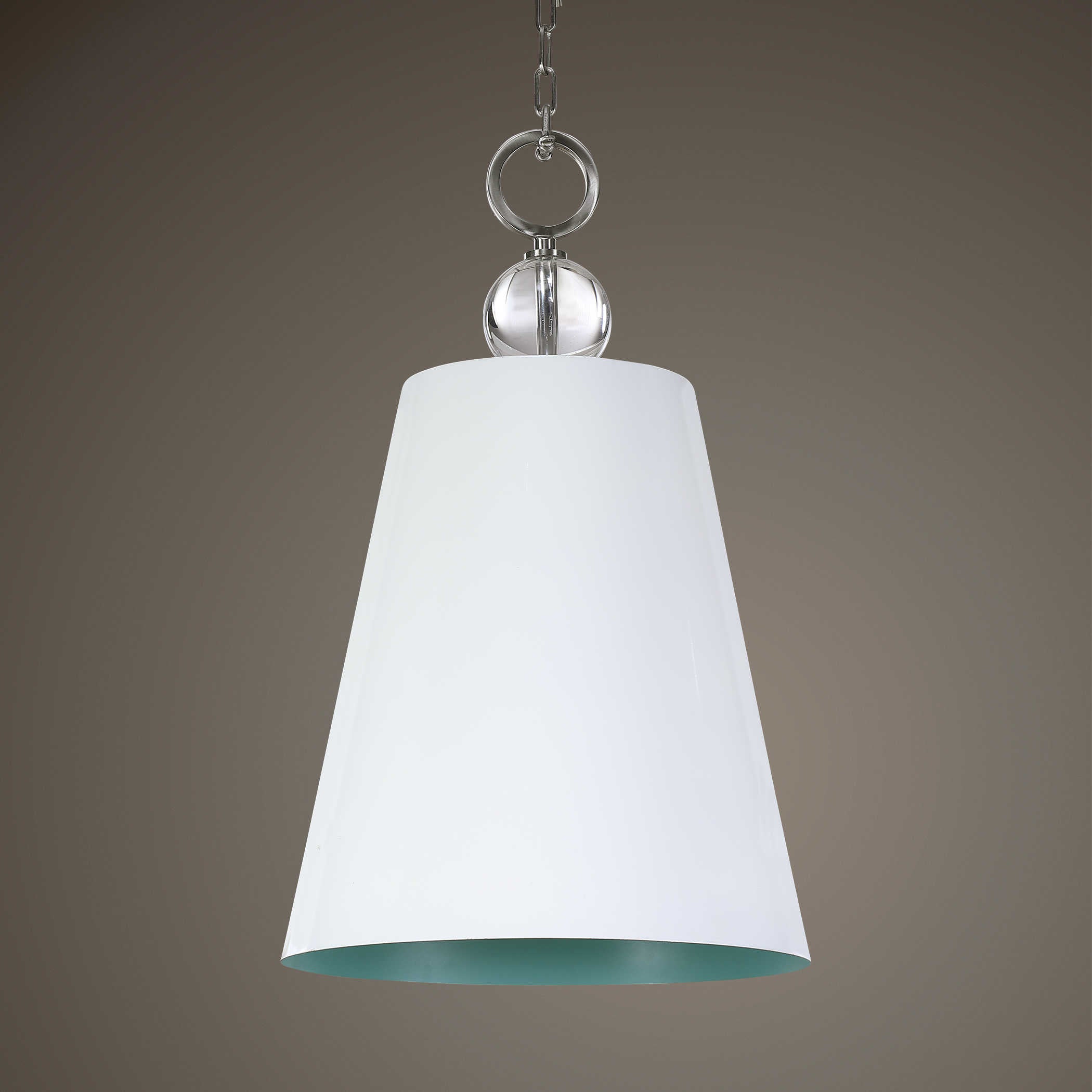 Delray White 1 Light Pendant (1 left in stock)