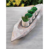 Desert Gray Natural Wood Bowl (qty of 1 in stock)