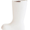 Distressed Stoneware White Boot Vase  (8 in stock)