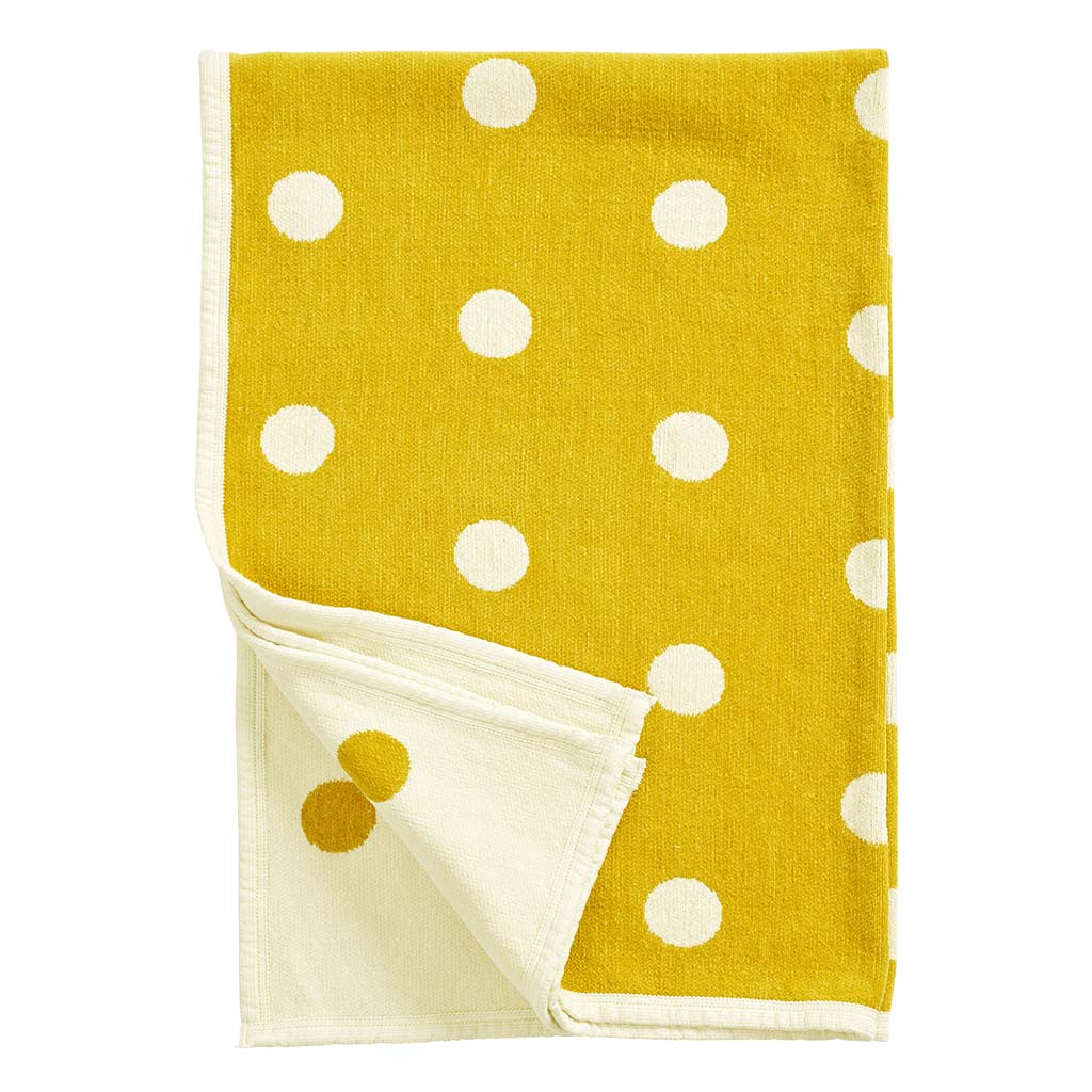 Yellow cotton throw sale