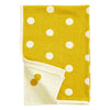 Organic Cotton Throw Yellow Dots (qty of 2 in stock)