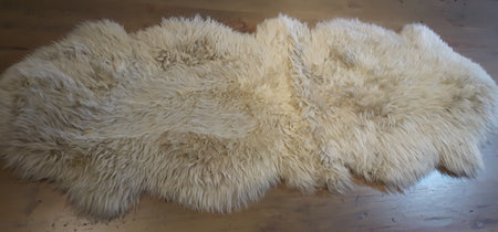 Real Sheepskin Sand Color Double Size (2 in stock)