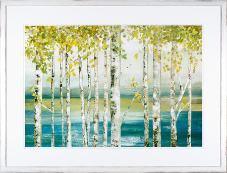 Art - Down by the River framed with glass