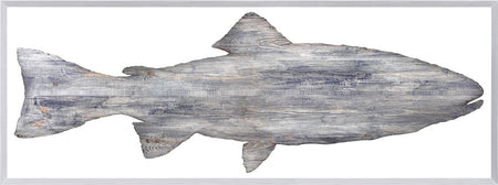 Driftwood Trout framed with glass
