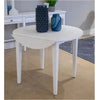 White Drop Leaf 36" Round Dining Table (1 in stock)