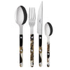 Sabre from Paris Bistrot Flatware 5 pc place setting Dune Black (8 in stock)