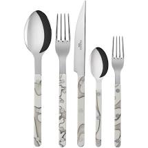 Sabre from Paris Bistrot Flatware 5 pc place setting Dune Ivory (8 sets in stock)