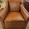 Eliza Praline Leather Swivel Chair (1 in stock)