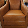 Eliza Praline Leather Swivel Chair (1 in stock)